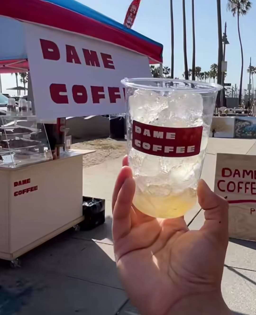 Dame Coffee cart at Venice Beach